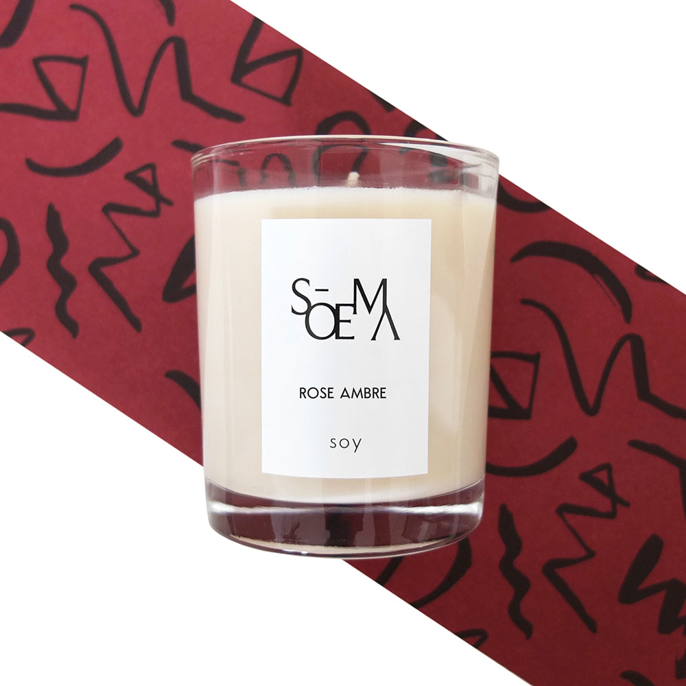 Rose Ambre Scented Candle